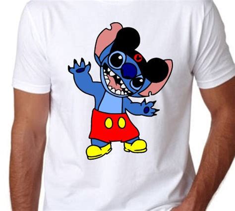 Stich Wearing Mickey Outfit Svg Etsy