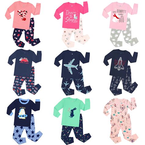 Full Sleeve 100 Cotton Boys Pajamas Childrens Sleepwear Baby Nightwear