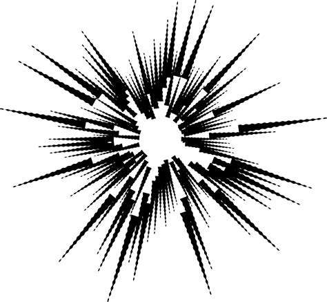Explosion Clipart Black And White Explosion Black And White