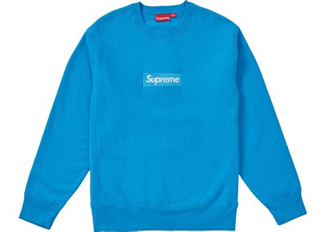 Available in a range of colours and styles for men, women, and everyone. Supreme Box Logo Crewneck (FW18) Bright Royal - StockX News