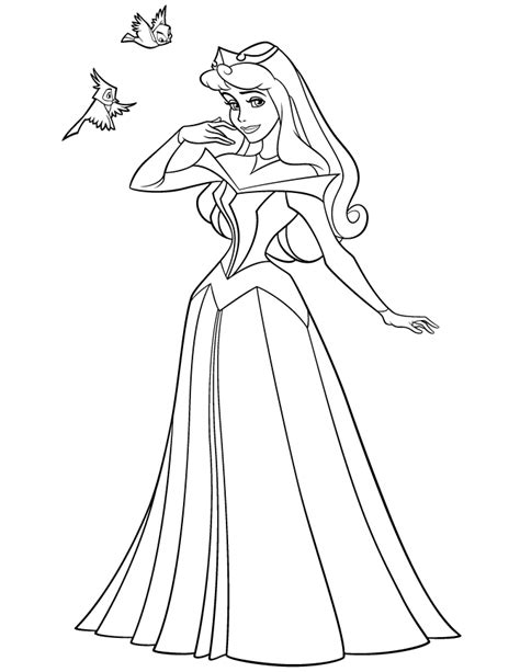 Desenho Da Princesa Aurora Para Colorir Disney Para Imprimir E Colorir