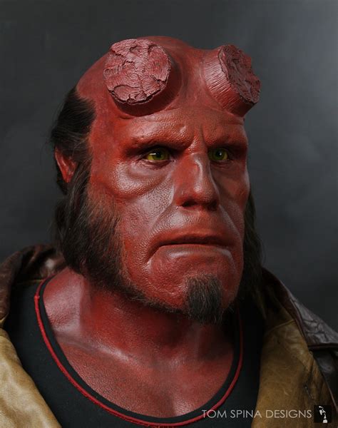 Hellboy Makeup Display Bust Tom Spina Designs Tom Spina Designs
