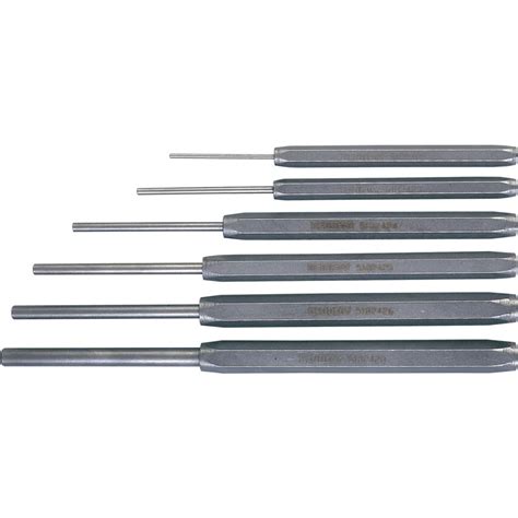 Kennedy Exlength Inserted Pin Punches 6 Pce Set K At Zoro