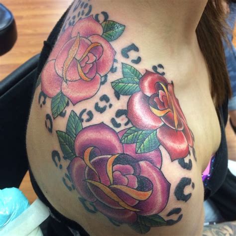 15% off with code tuesdaydeals. Cheetah print rose tattoo | Tattoos | Pinterest | Rose ...