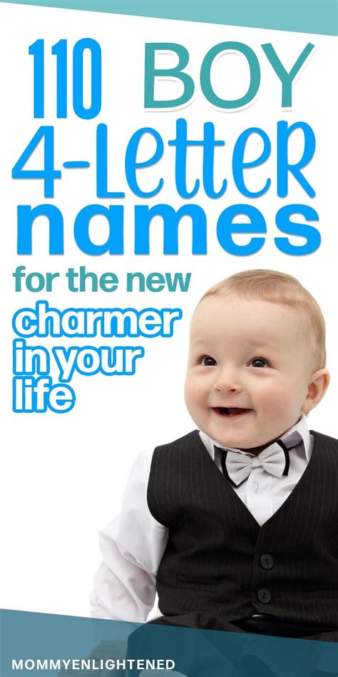 Popular 4 Letter Boy Names Includes Origins And Meanings Cool Baby