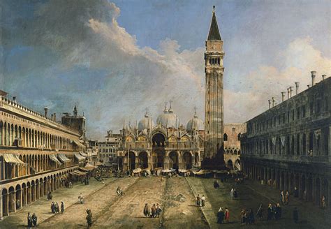 Piazza San Marco Canaletto Venice Painting Architecture Painting Canaletto