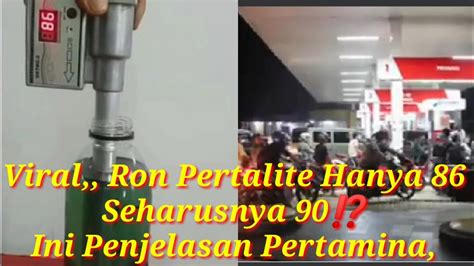 Viral Unggahan Pertalite Ron Diuji Dengan Alat Hanya Ini Kata