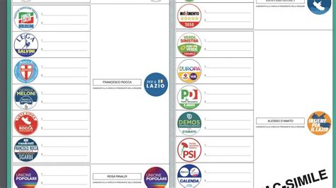 Elezioni Lazio 2023 Il Fac Simile Della Scheda Elettorale Simboli E