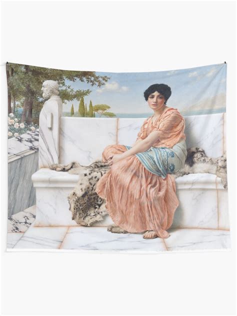In The Days Of Sappho John William Godward 1904 Tapestry For Sale By Justonedesign Redbubble