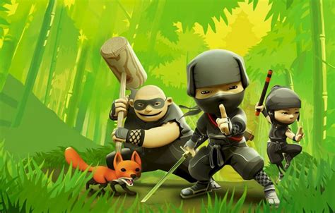 Обои игра ниндзя приключения Io Interactive Mini Ninjas Hiro Futo