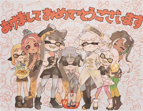 Inkling Inkling Girl Callie Marie Octoling And More Splatoon And More Drawn By