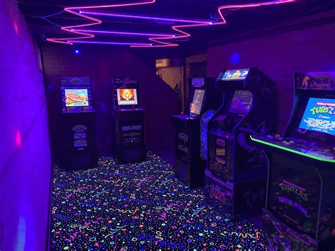 Almost Done With My Basement Remodel We Decided To Recreate An Arcade