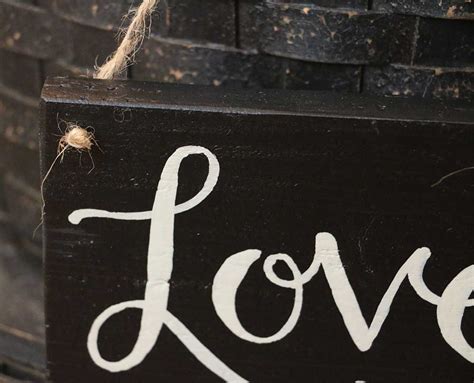 Black Love Wood Sign Hand Painted By Our Backyard Studio Of Mill Creek
