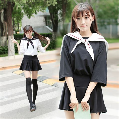 2019 Summer Students Class Sailor Suit Dolly Skirt Japanese And Korean