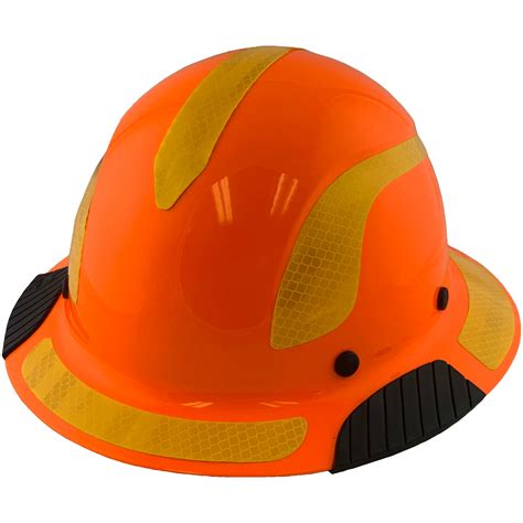 Dax Fiberglass Composite Hard Hat Full Brim High Viz Orange With