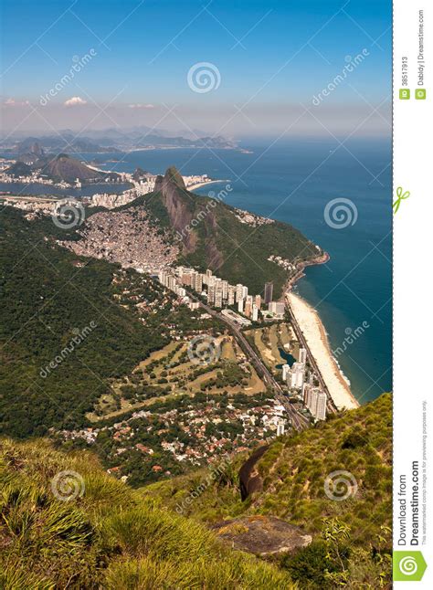 Scenic Rio De Janeiro Aerial View Stock Image Image Of
