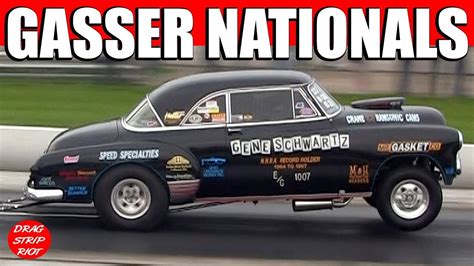 Burnside was able to lead the entire race. Hot Rod Gasser Nationals Nostalgia Drag Racing Thompson ...