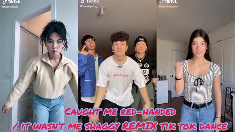 🔥caught me red handed it wasn t me shaggy remix🔥tiktok dance youtube