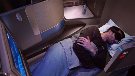 united airlines ual just unveiled a new business class cabin with single file sleeping pods