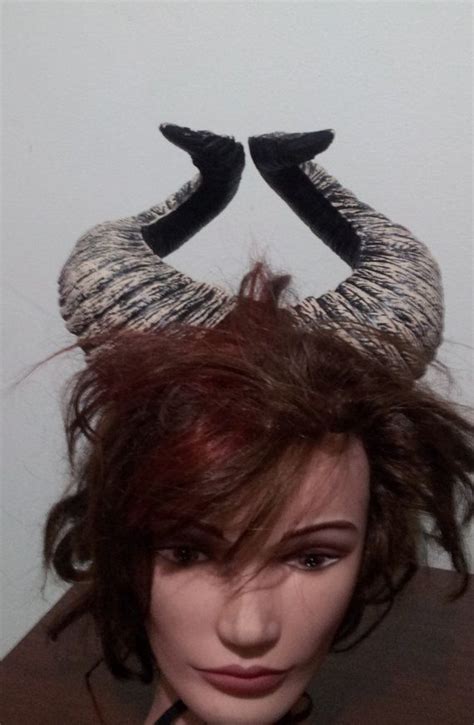 Dark Natural Horns Ram Horns Roller Derby Demon Horns Festival Etsy