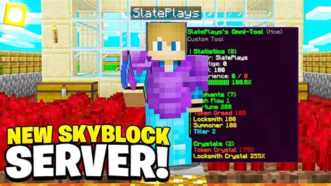 Brand New Op Skyblock Server Minecraft Skyblock Wintermc Youtube