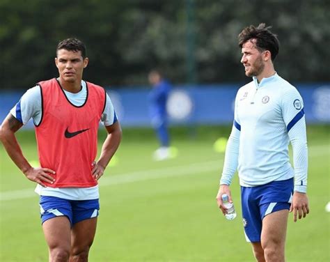 Chelsea Star Thiago Silva Pictured In Blues Training For The First Time