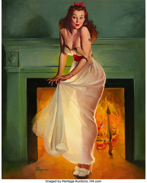 Gil Elvgren American 1914 1980 Sheer Delight This Soots Me Lot 96085 Heritage Auctions