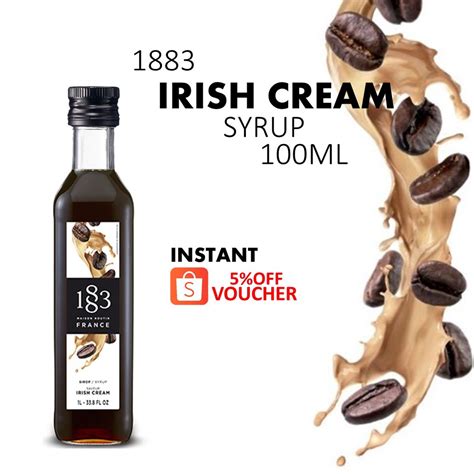 1883 MAISON ROUTIN 1883 100ml 200ml Irish Cream Syrup For Coffee