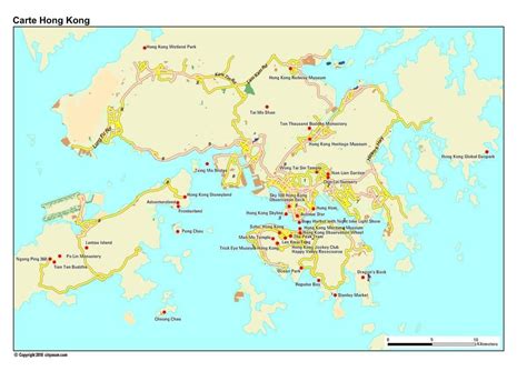 Carte De Hong Kong Le Plan Des Principaux Lieux