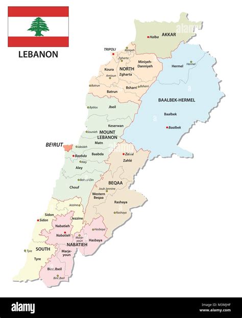 Lebanon Political Map Eps Illustrator Map Vector Maps Images And