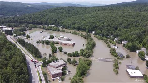 Vermont Capital Submerged In Floodwaters With Dam On Verge Of Capacity