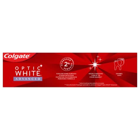 Colgate Optic White Advanced Sparkling White Teeth Whitening Toothpaste