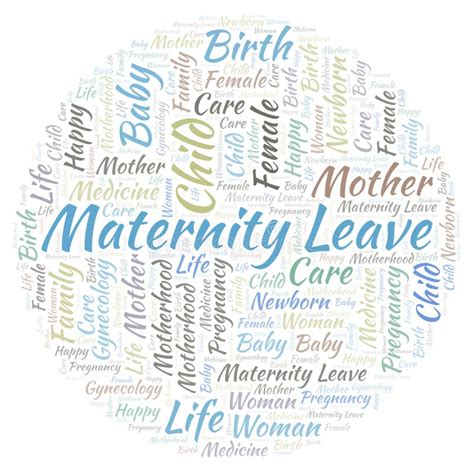Maternity Leave In A In A Shape Of Banner Word Cloud Stock