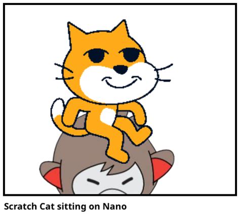 Scratch Cat Sitting On Nano Comic Studio