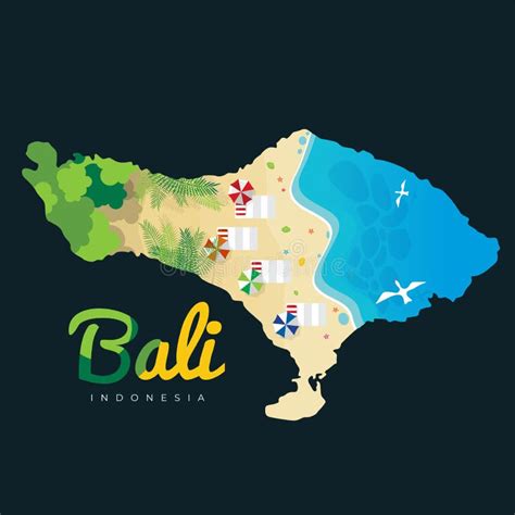Indonesia Bali Island Ocean Stock Illustrations 1015 Indonesia Bali