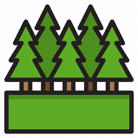 Spruce Tree Forest Pine Nature Icon Download On Iconfinder