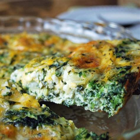 Crustless Spinach Cottage Cheese Quiche Amees Savory Dish