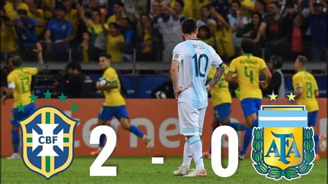 Финал кубка америки по футболу 2019 (ru); Brazil vs Argentina 2-0, Copa America Semi-Final, 2019 ...