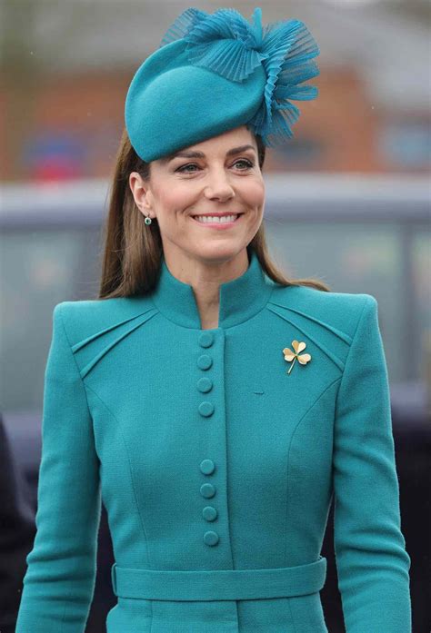 Kate Middletons Teal Ensemble For St Patricks Day Explained Kate