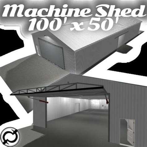 Fs17 Machine Shed 100x50 Functional V1 Farming Simulator Mod Center