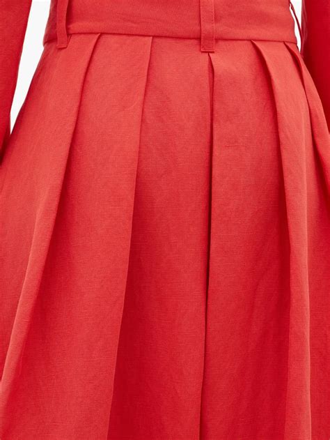 Tulay Pleated Tencel Blend Midi Skirt Mara Hoffman Matchesfashion