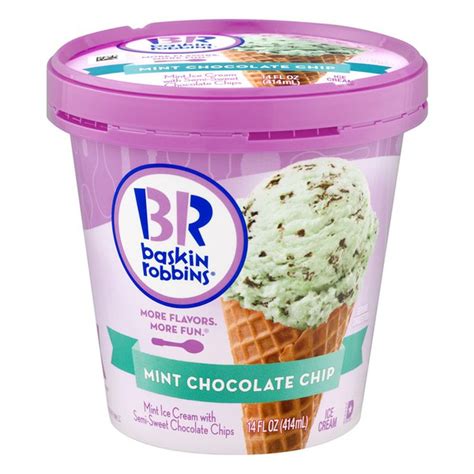 Take advantage and save by registering for an account today! Baskin Robbins Ice Cream, Mint Chocolate Chip (14 fl oz ...
