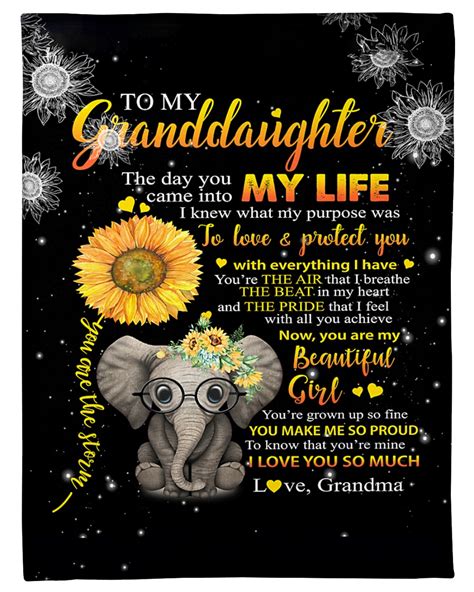 Grandma To Granddaughter Love Protect Elephant