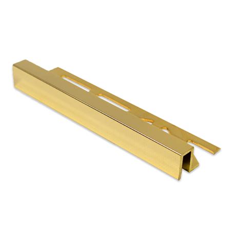 Plus Gold Square Edge 24k Gold Tile Trim 11mm 25m Length Buy Metal