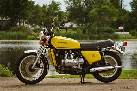 Yellow 1976 Honda Gl1000 Gold Wing Comes With Unknown Mileage And Looks