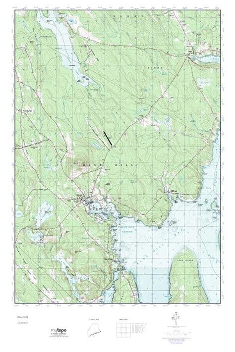 Mytopo Blue Hill Maine Usgs Quad Topo Map