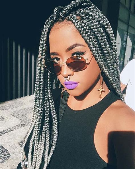 Pretty Box Braids With Color For Every Season Page Of Free Press