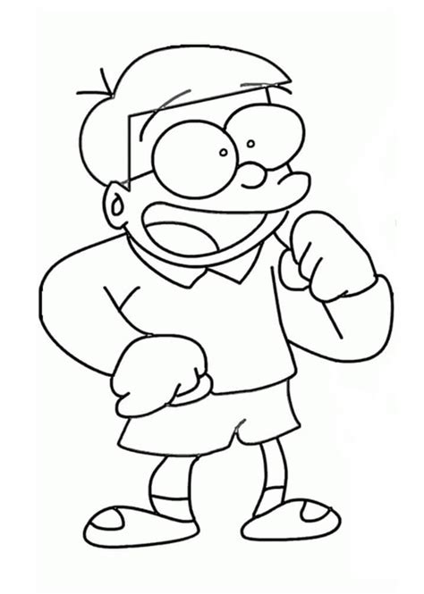 Desenhos De Feliz Nobita 8 Para Colorir E Imprimir ColorirOnline