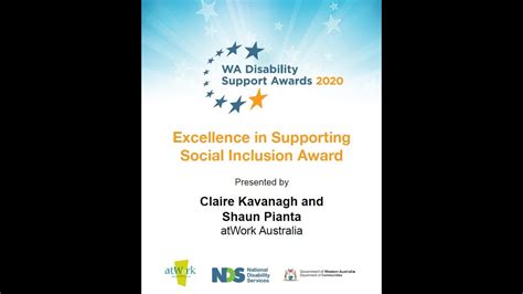 2020 Disability Support Awards Excellence In Supporting Social