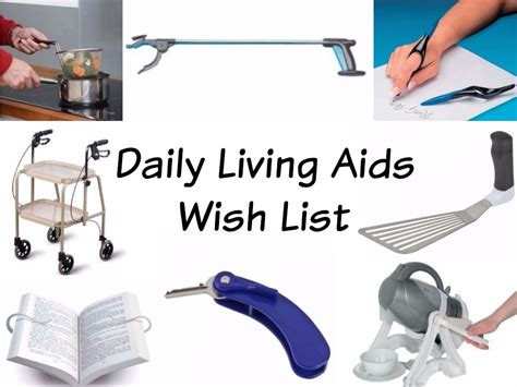 Daily Living Aids Wish List When Tania Talks